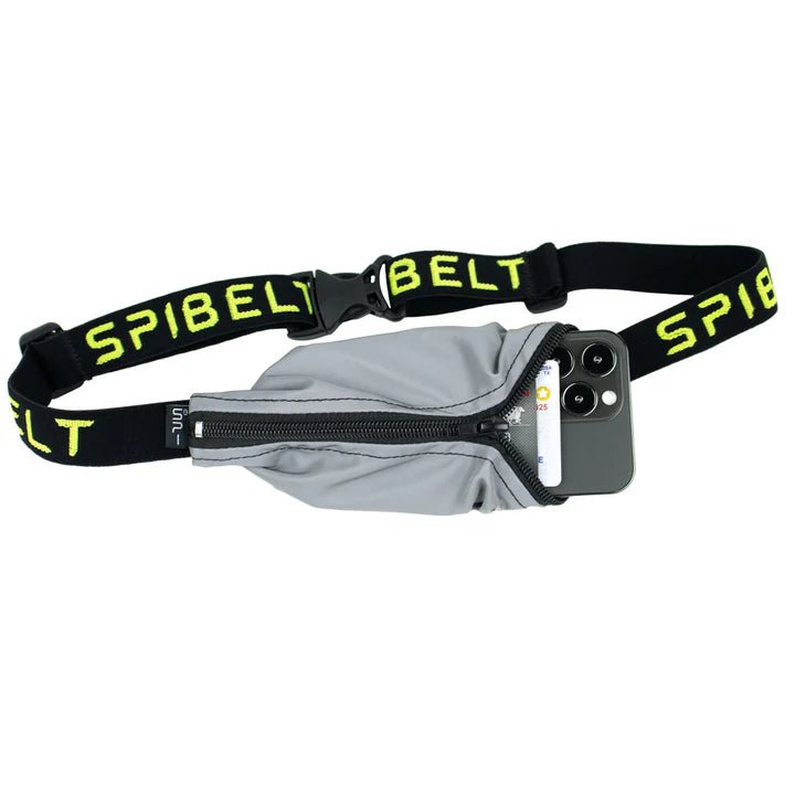 SPIbelt Reflective Running Belt - Reflective/Black Zipper