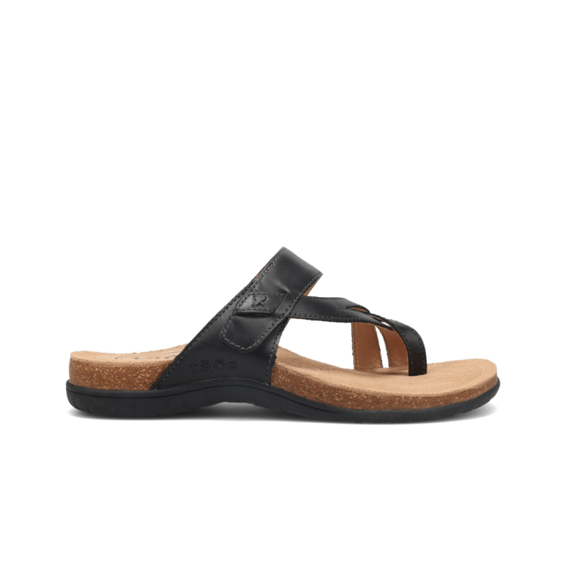 Taos Women's Perfect Leather Comfort Sandals Black – Seliga Shoes