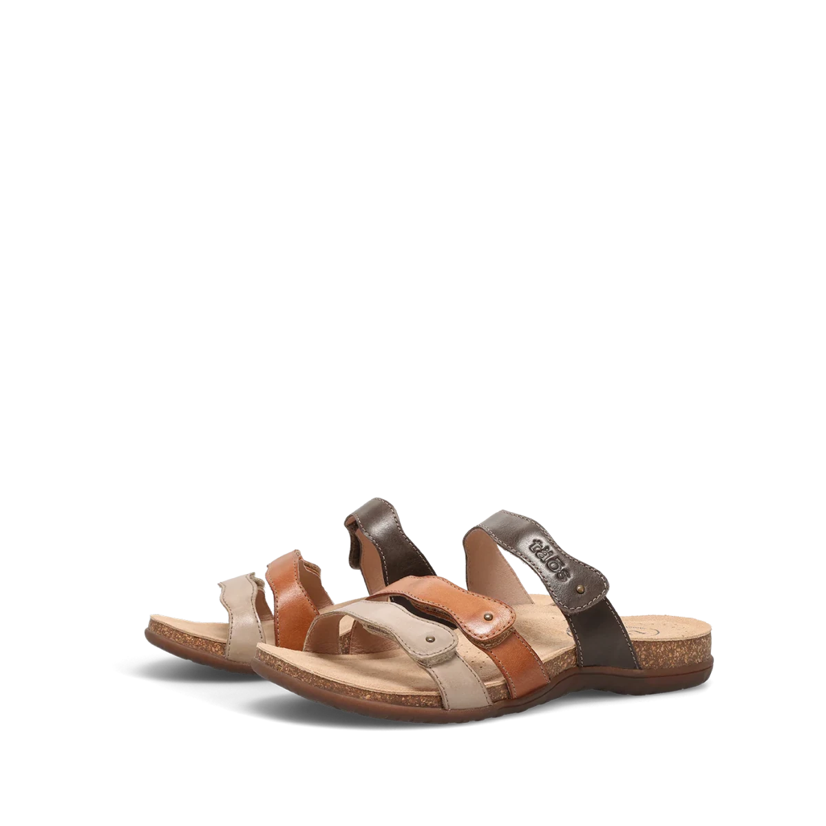 Taos Women's Scribble Slide Sandal - Brown Multi