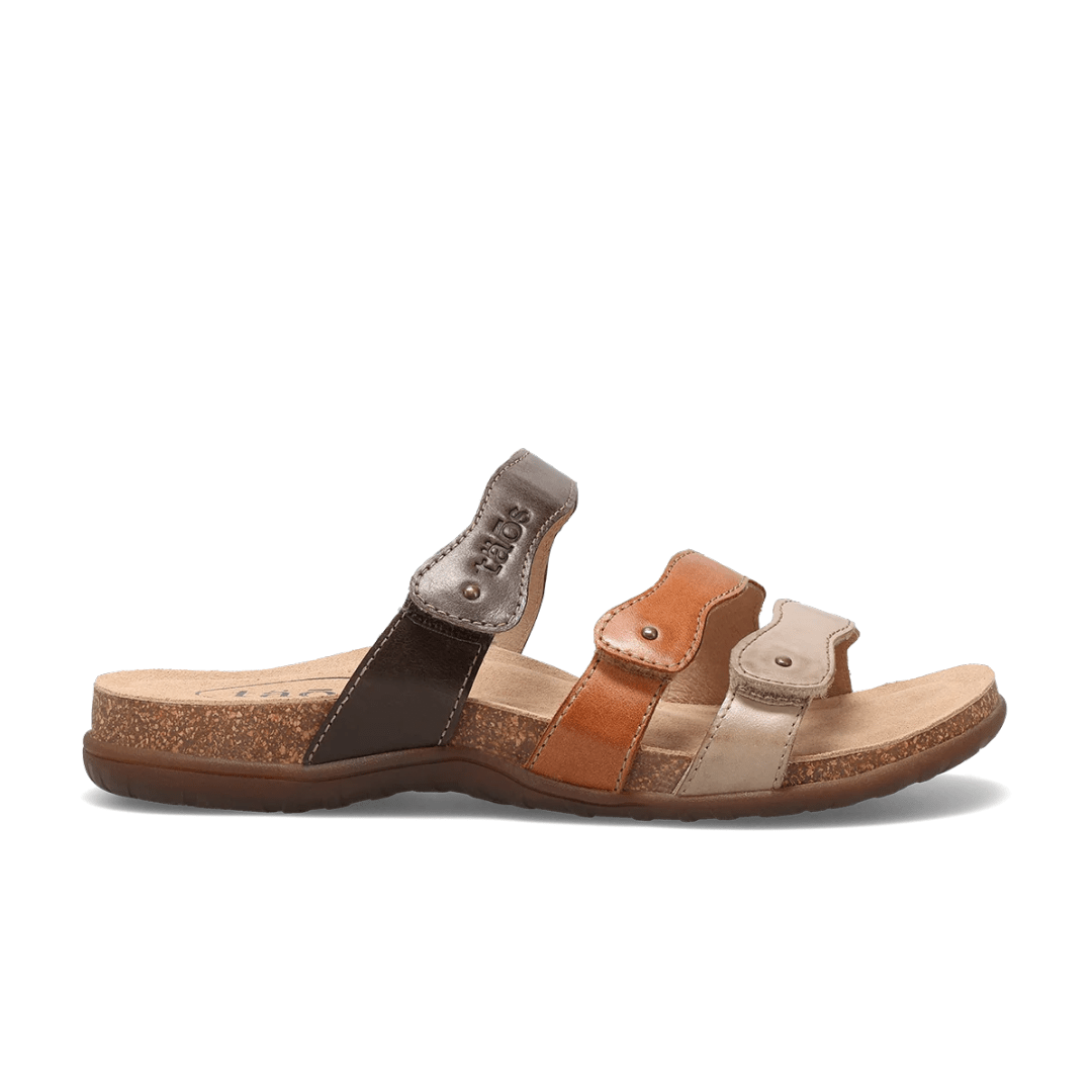 Taos Women's Scribble Slide Sandal - Brown Multi