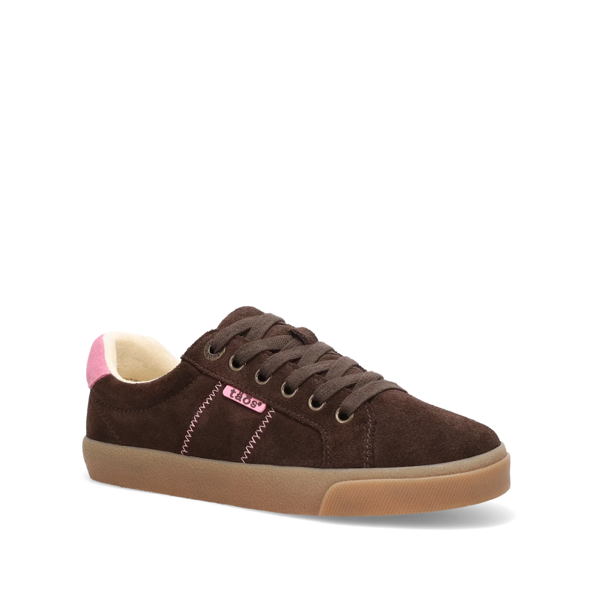 Taos Women's Star 2.0 Sneaker - Brown/Pink Suede