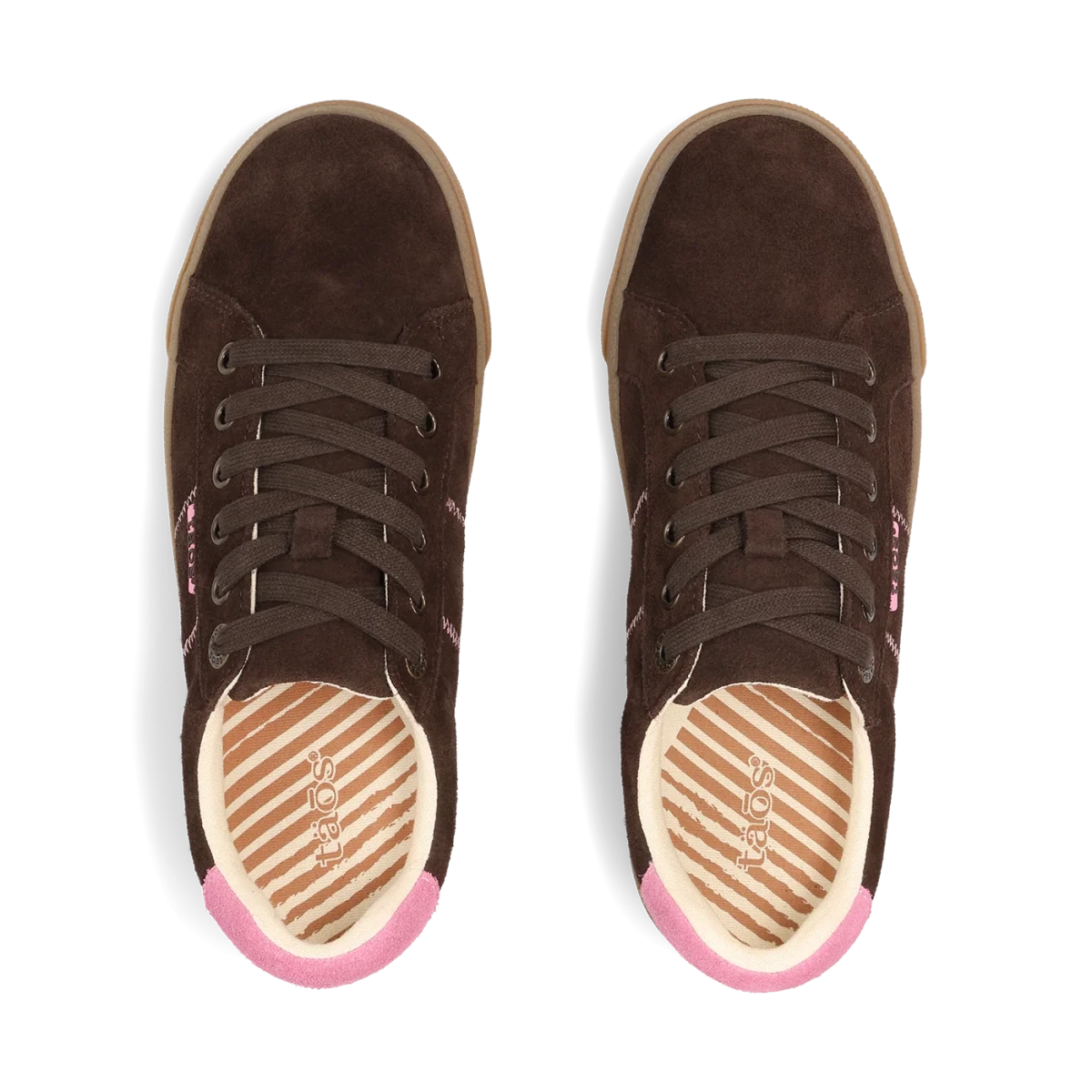 Taos Women's Star 2.0 Sneaker - Brown/Pink Suede