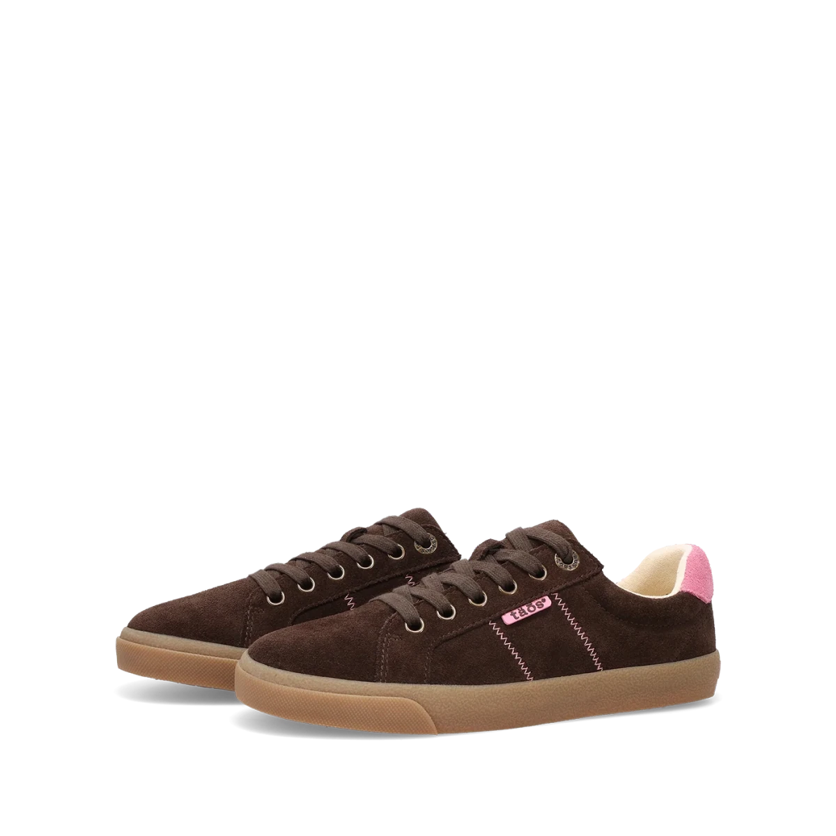 Taos Women's Star 2.0 Sneaker - Brown/Pink Suede