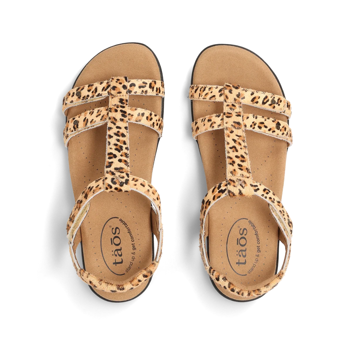 Taos Women's Trophy 2 Sandal - Cheetah Pony Hair