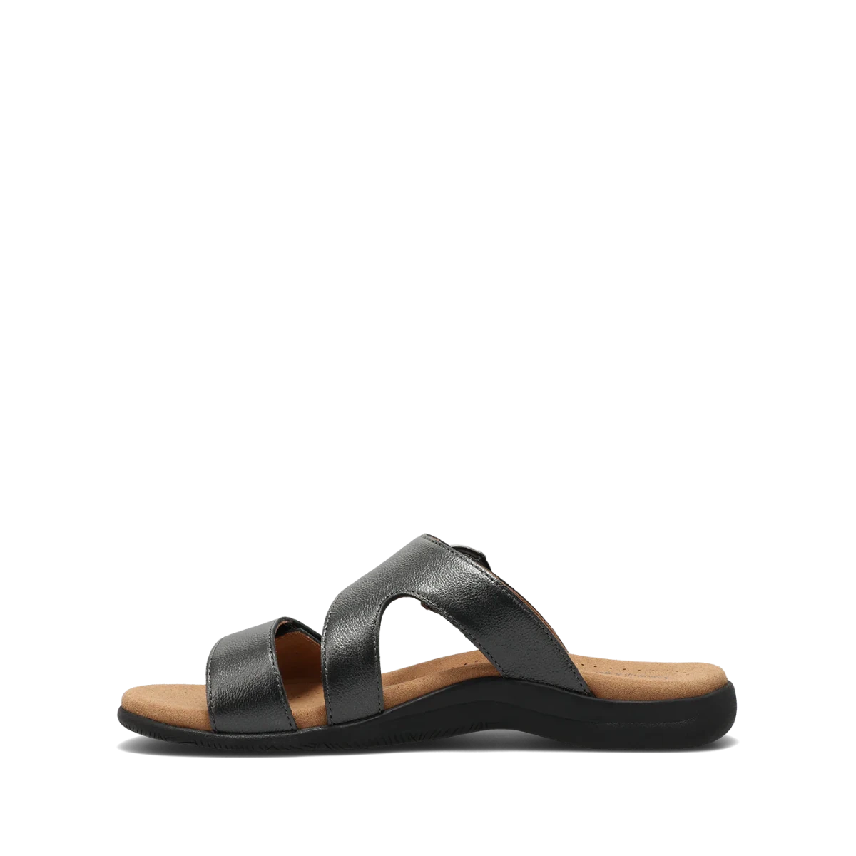 Taos Women's Westside Slide Sandal - Black Metallic