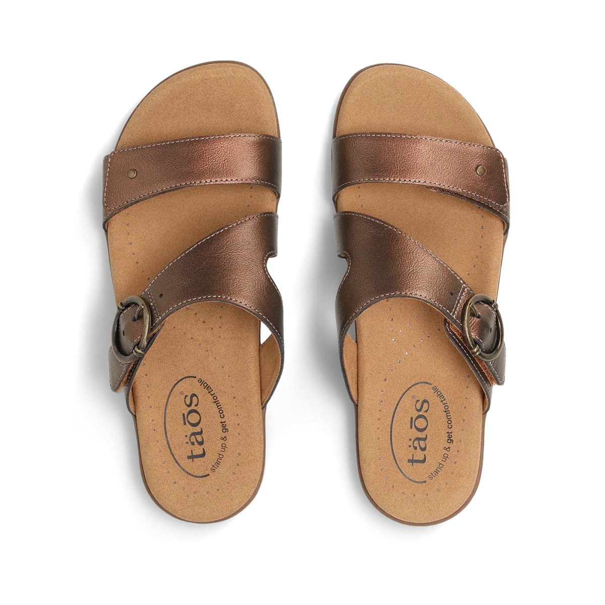Taos Women's Westside Slide Sandal - Bronze
