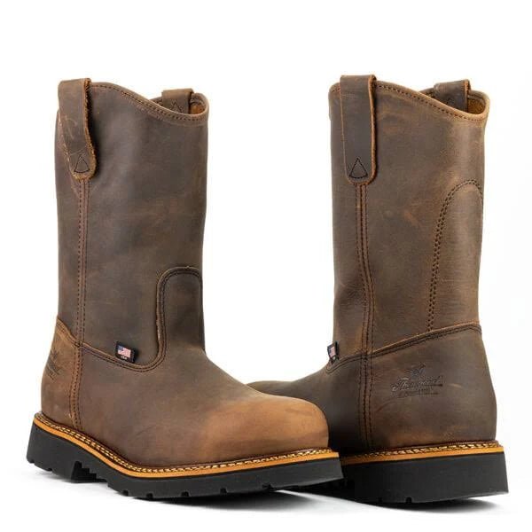 Thorogood 11" Steel Toe Wellingtons 804 - 3310 - Crazyhorse Brown