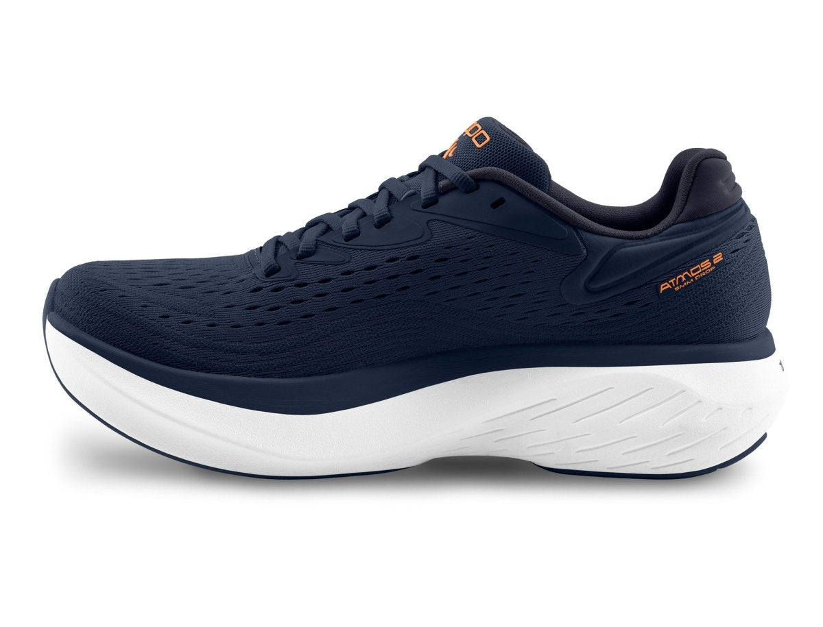 Topo Athletic Men's Atmos 2 Running Shoes - Navy Blue/Orange