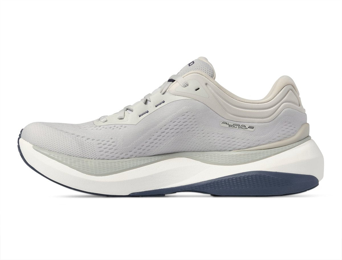 Topo Athletic Men's Aura 2 Running Shoes - Grey/White