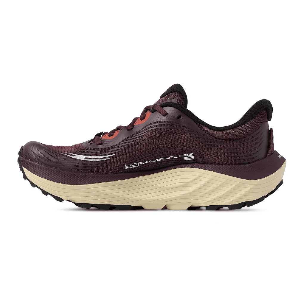 Topo Athletic Women's Ultraventure 5 Trail Running Shoes - Maroon/Tan