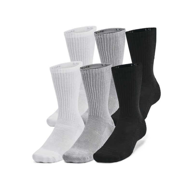 Under Armour Unisex UA Training Cotton 6 - Pack Crew Socks