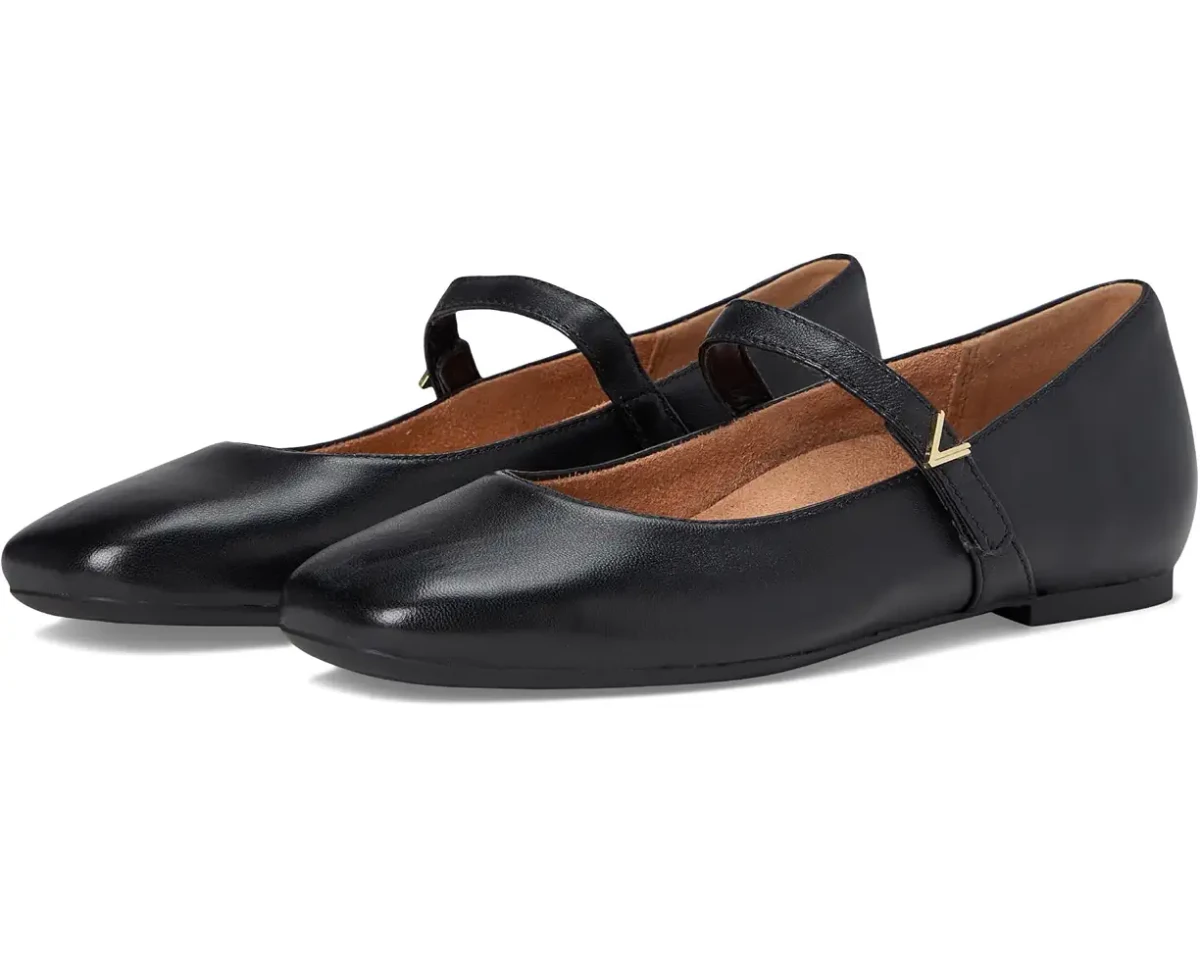 Vionic Women's Alameda Mary Jane Flat - Black