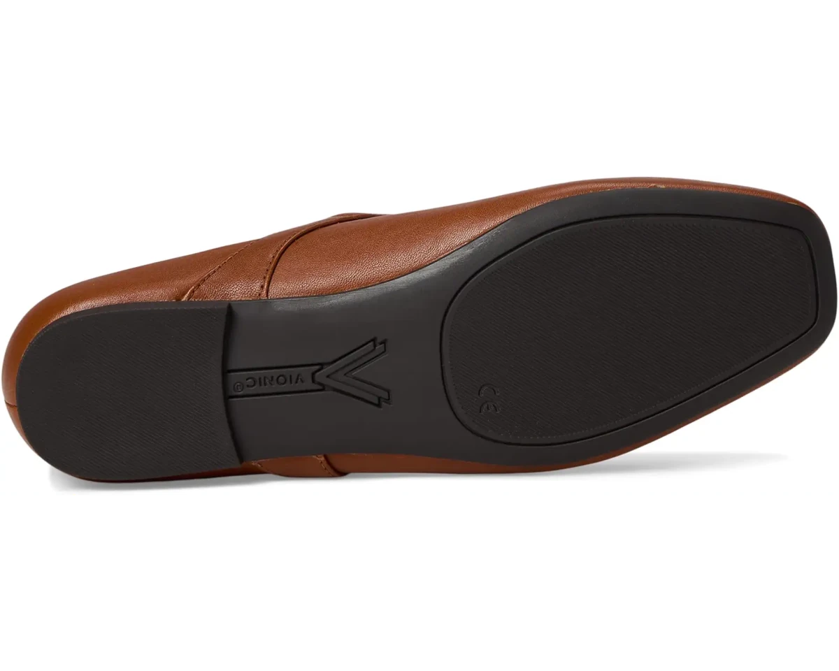 Vionic Women's Alameda Mary Jane Flat - Tan Leather