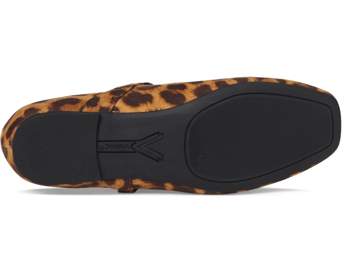 Vionic Women's Alameda Mary Jane Flat - Tan Leopard
