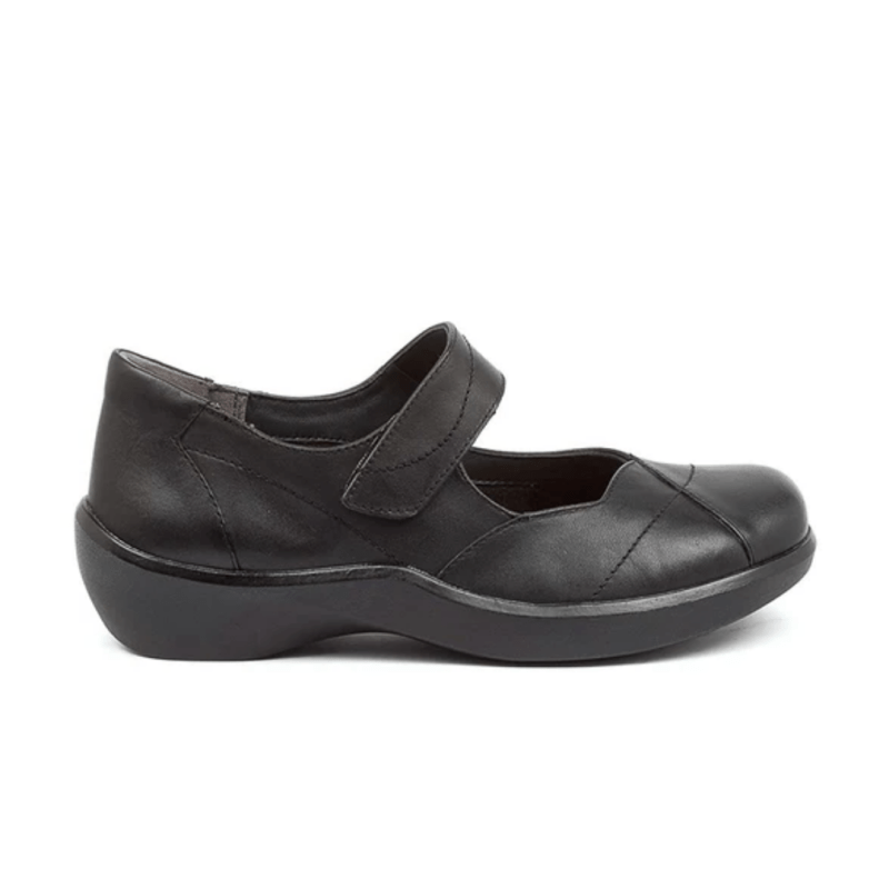 Ziera Shoes Women's Ariel Comfort Mary Jane - Black Leather