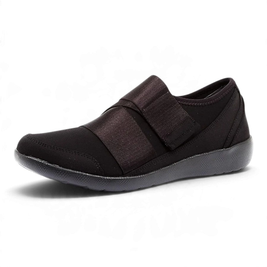 Ziera Shoes Women's Urban Adjustable Shoe - Black/Black Sole