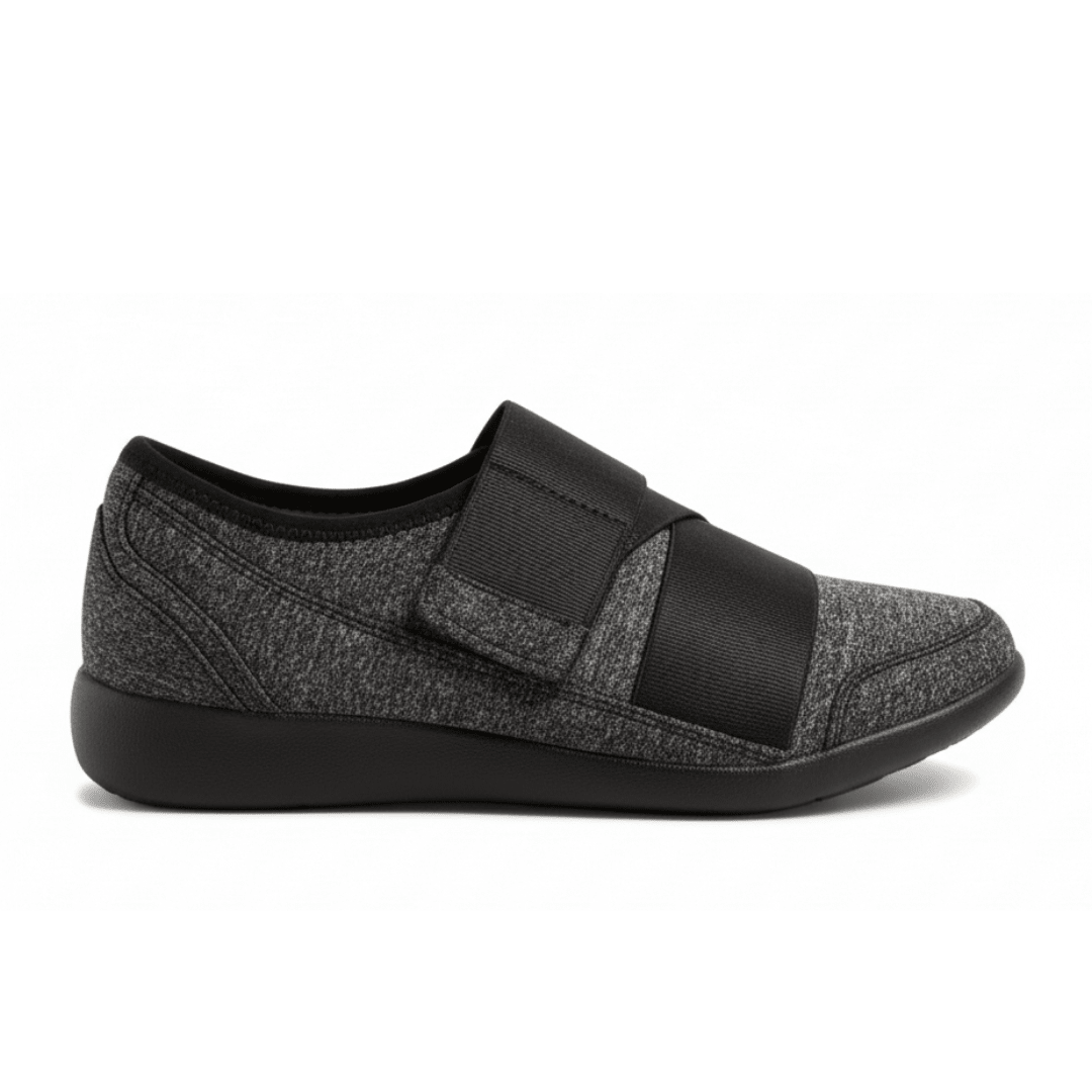 Ziera Shoes Women's Urban Adjustable Shoe - Charcoal/Black