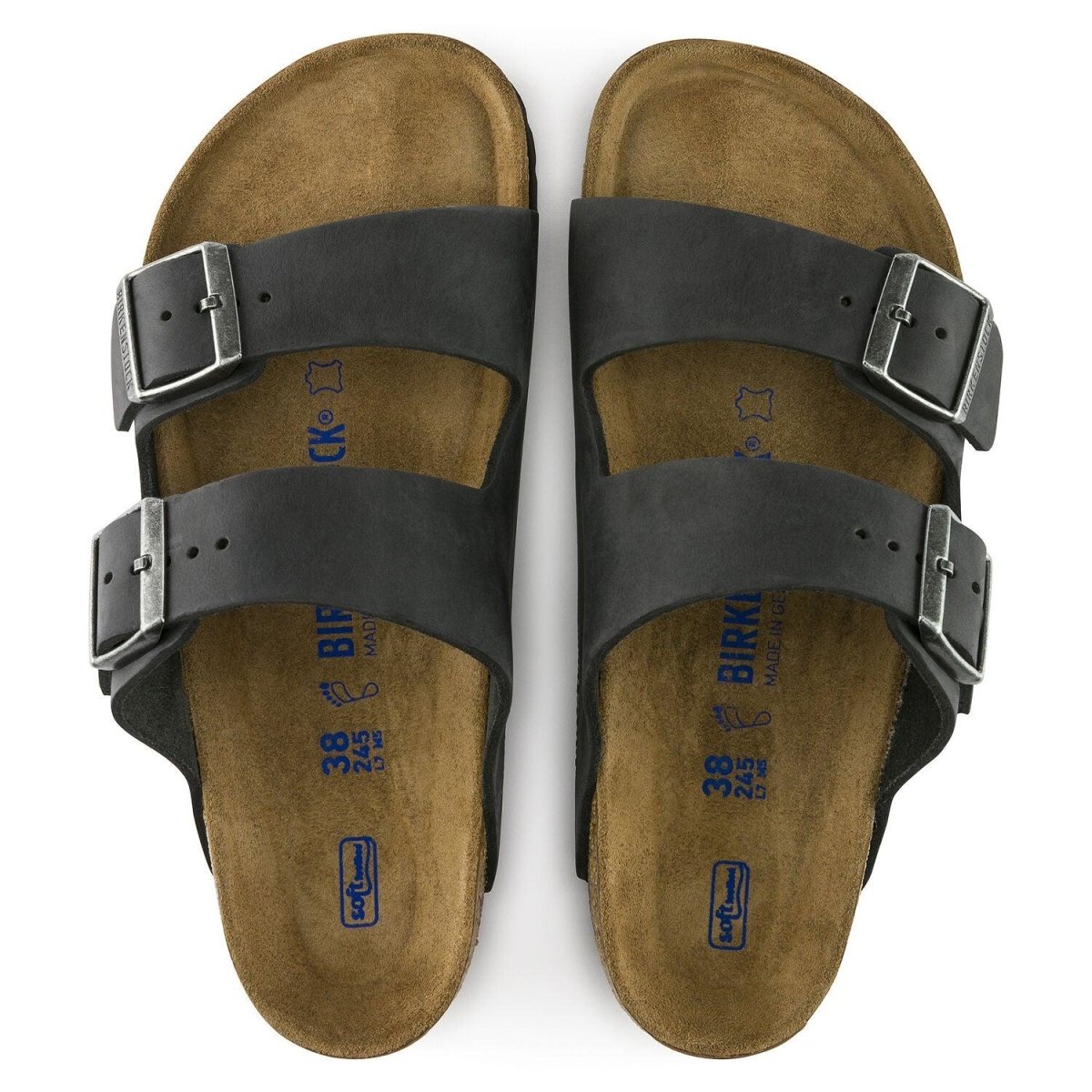 Birkenstock Arizona Soft Footbed Sandals – Black Oiled Leather