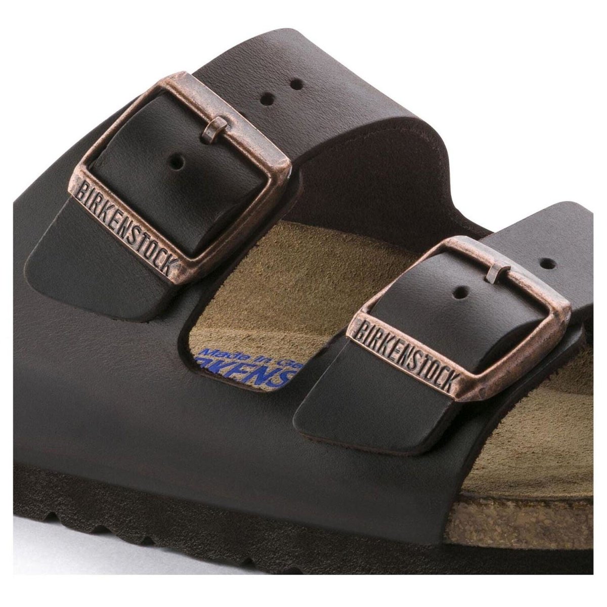 Birkenstock Unisex Arizona Soft Footbed Sandals - Brown Amalfi Leather