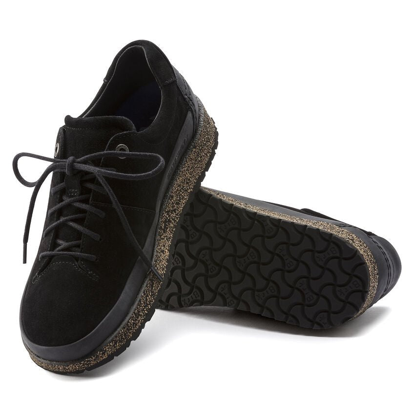 Birkenstock Honnef Low Sneakers – Black Suede Leather – Seliga Shoes
