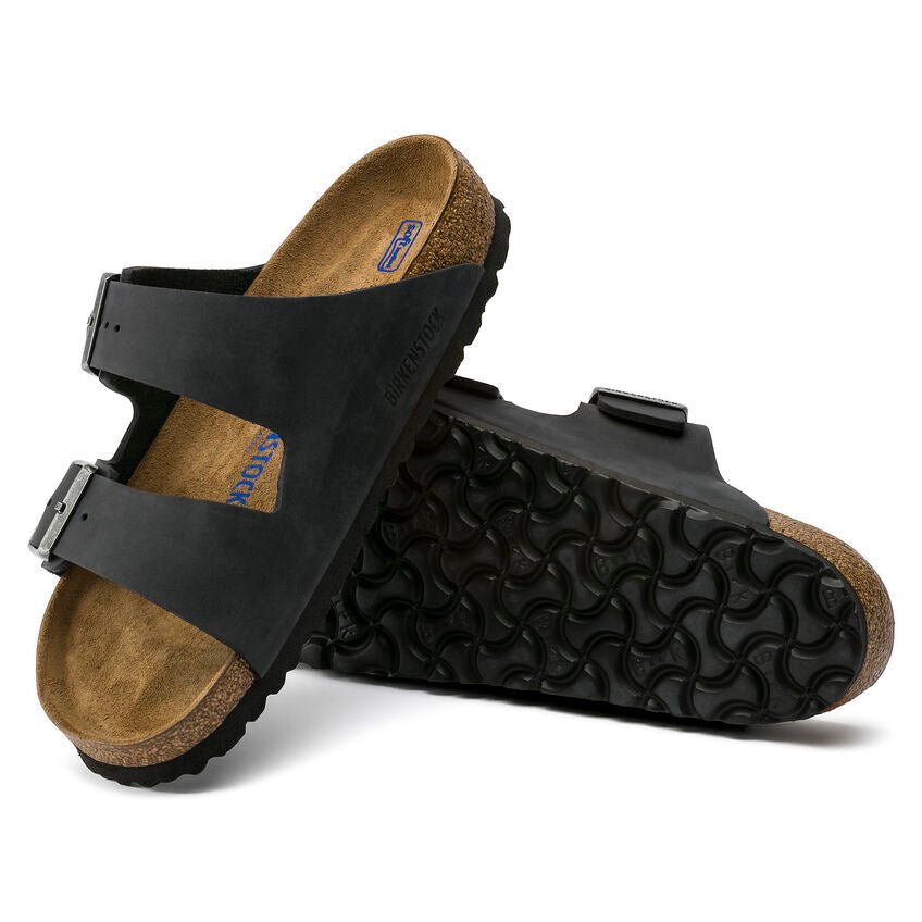 Birkenstock Arizona Soft Footbed Sandals – Black Oiled Leather