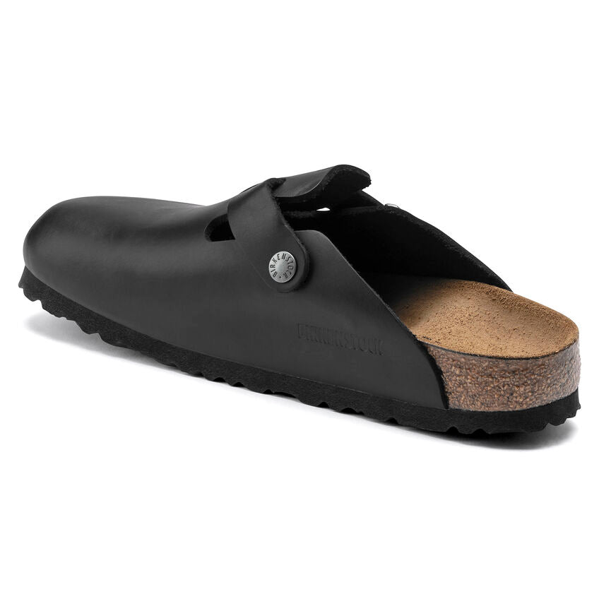 Birkenstock Boston Clog Black Leather | Iconic Comfort & Style