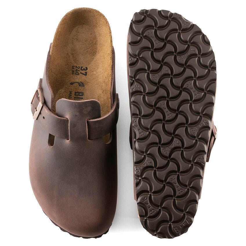 Birkenstock Boston - Habana Oiled Leather â Seliga Shoes