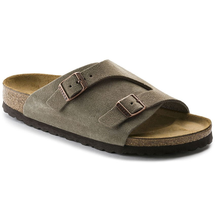 Birkenstock Zurich Slide Sandals | Women's Taupe Suede Comfort