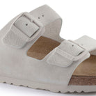 Birkenstock Women's Arizona Soft Footbed Sandals - Antique White Suede