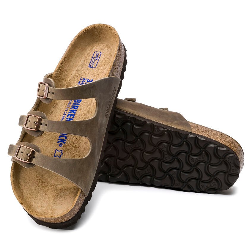 Birkenstock Women's Florida Soft Footbed Sandal - Tobacco Brown