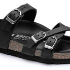Birkenstock Women's Franca Sandals - Black Oiled Leather/Black Footbed