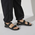 Birkenstock Women's Kalahari Water-Friendly Sandals - Black Birko-Flor