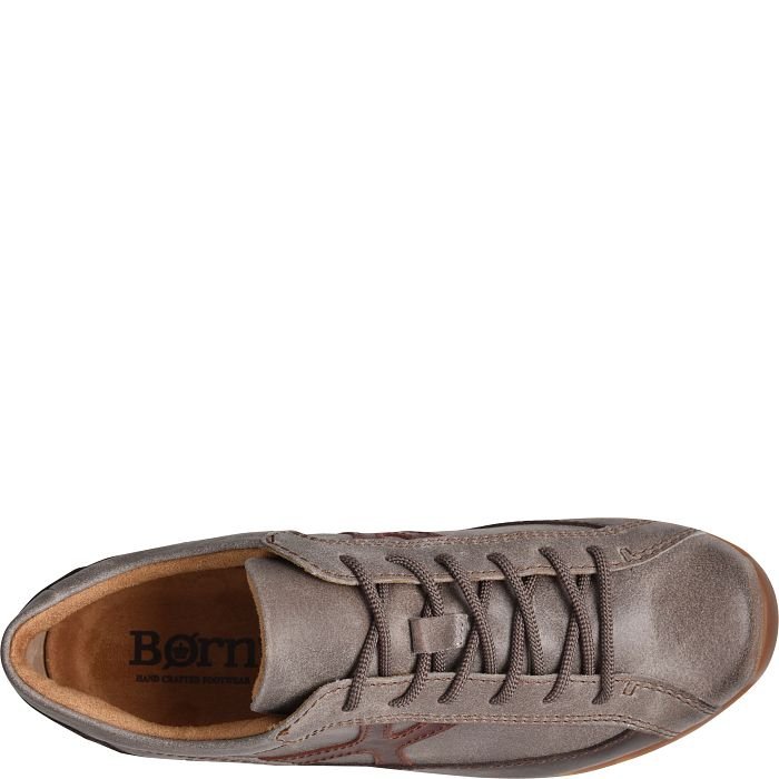 Born Men's Voodoo Too Lace-Up Sneaker - Taupe Brown Combo (Tan)