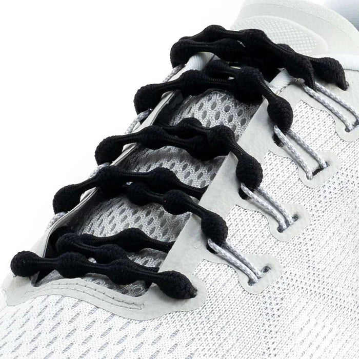 Caterpy Run No-Tie Shoelaces - Gunmetal Gray