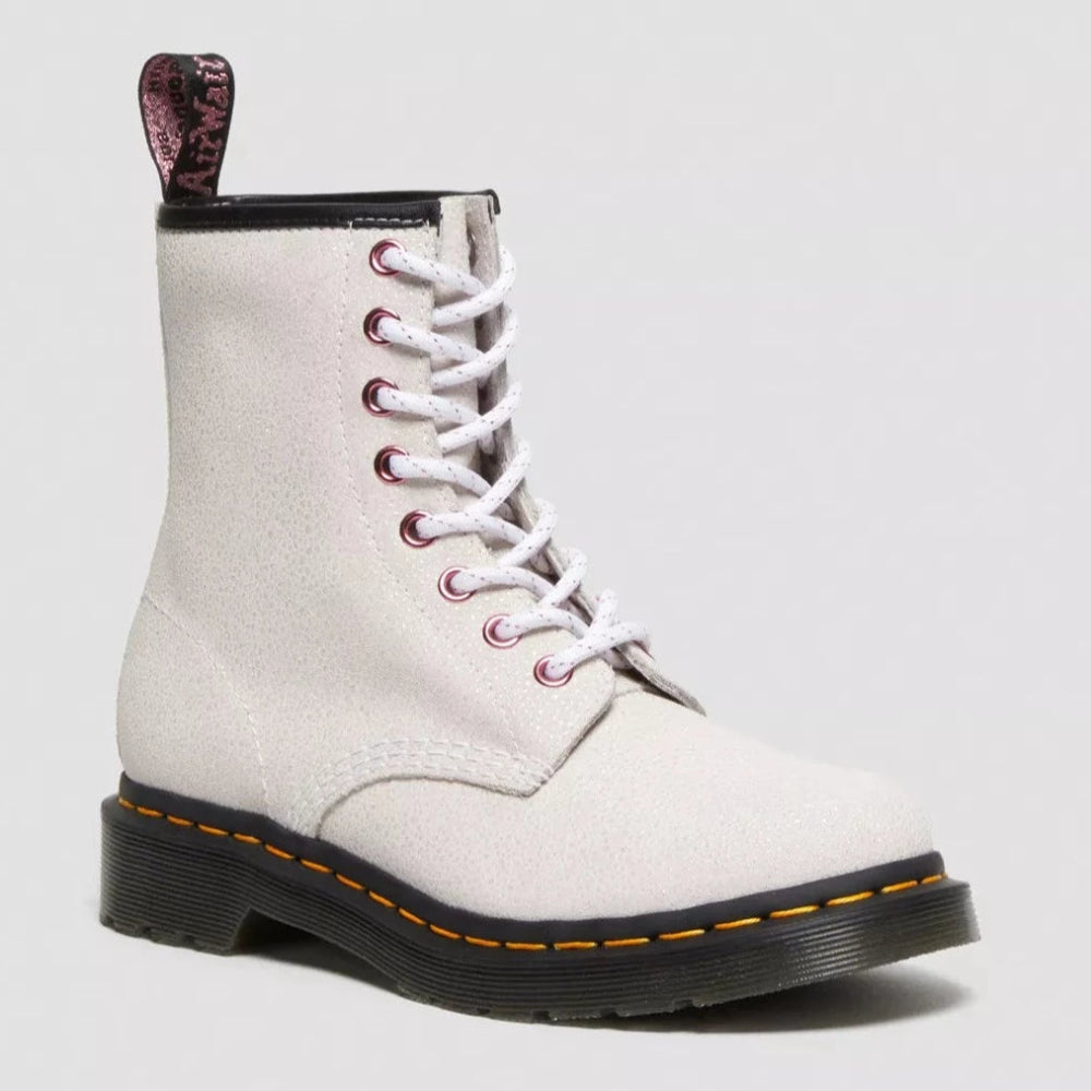 Dr. Martens Women s 1460 Bejeweled Lace Up Boots White