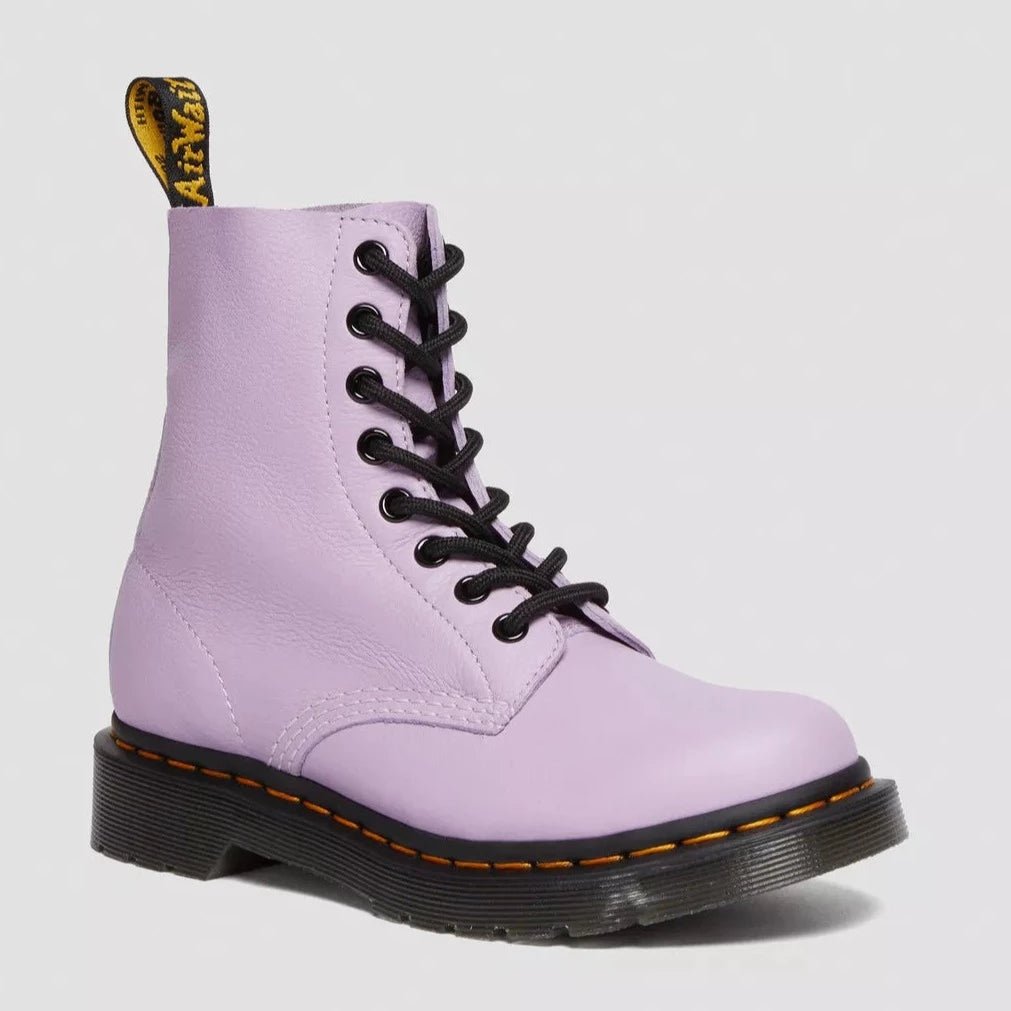 Dr. Martens Women's 1460 Pascal Black Eyelet Lace Up Boot - Lilac