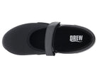 Drew Shoe Women's Bloom II Mary Jane - Black Leather/Black Stretch