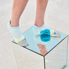 Feetures Elite Light Cushion No Show Tab - Blue Crystal