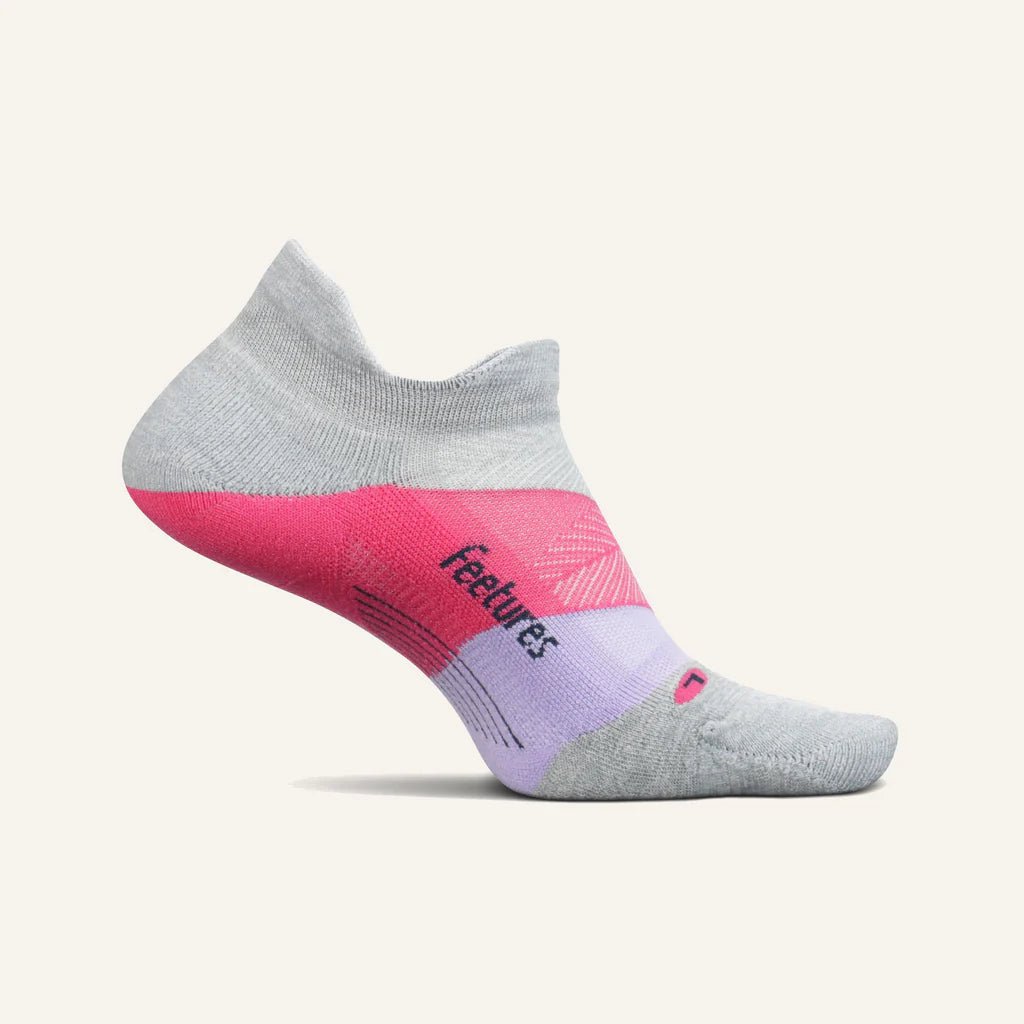 Feetures Elite Light Cushion No Show Tab Socks - Gradual Gray