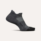 Feetures Elite Max Cushion No Show Tab Socks - Grey