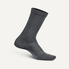 Feetures Everyday Women's Ultra Light Crew Texture Socks - Grey