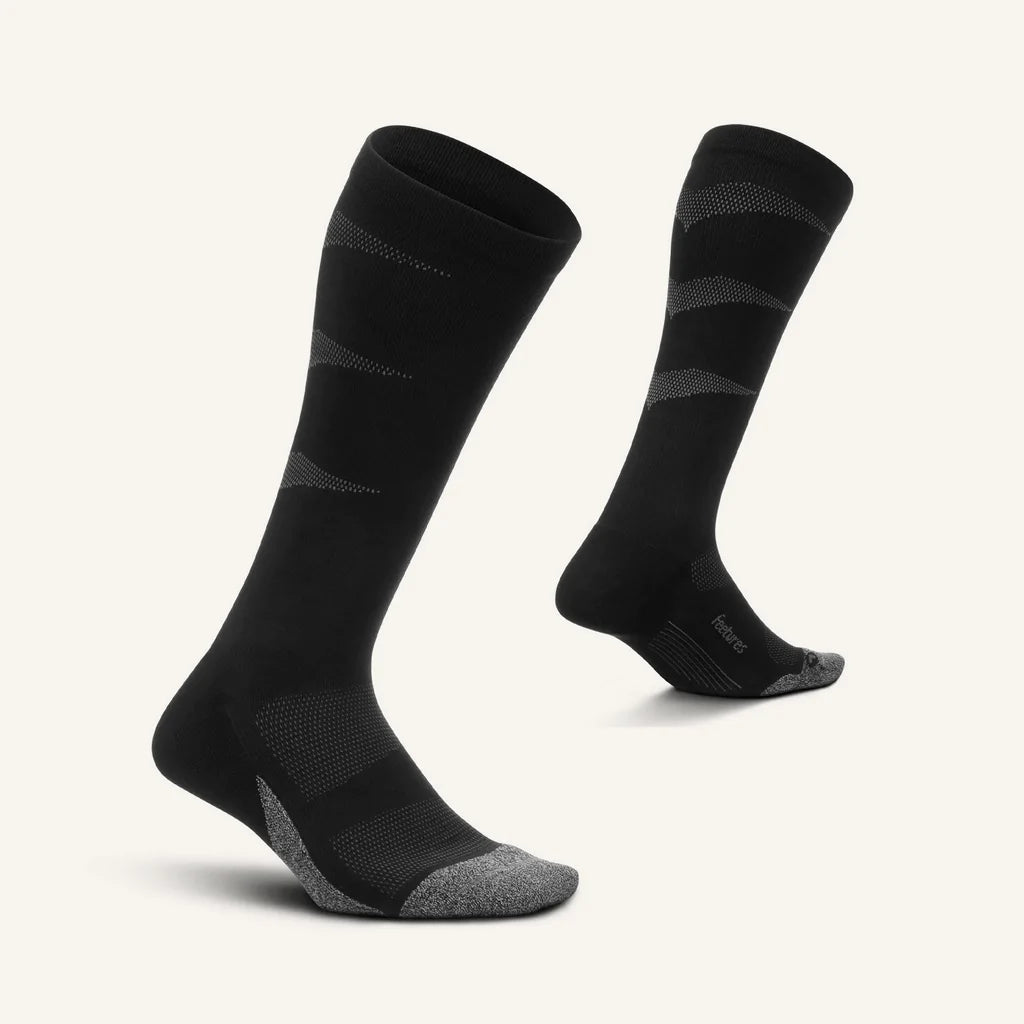Feetures Graduated Compression Light Cushion Knee High Socks - Black