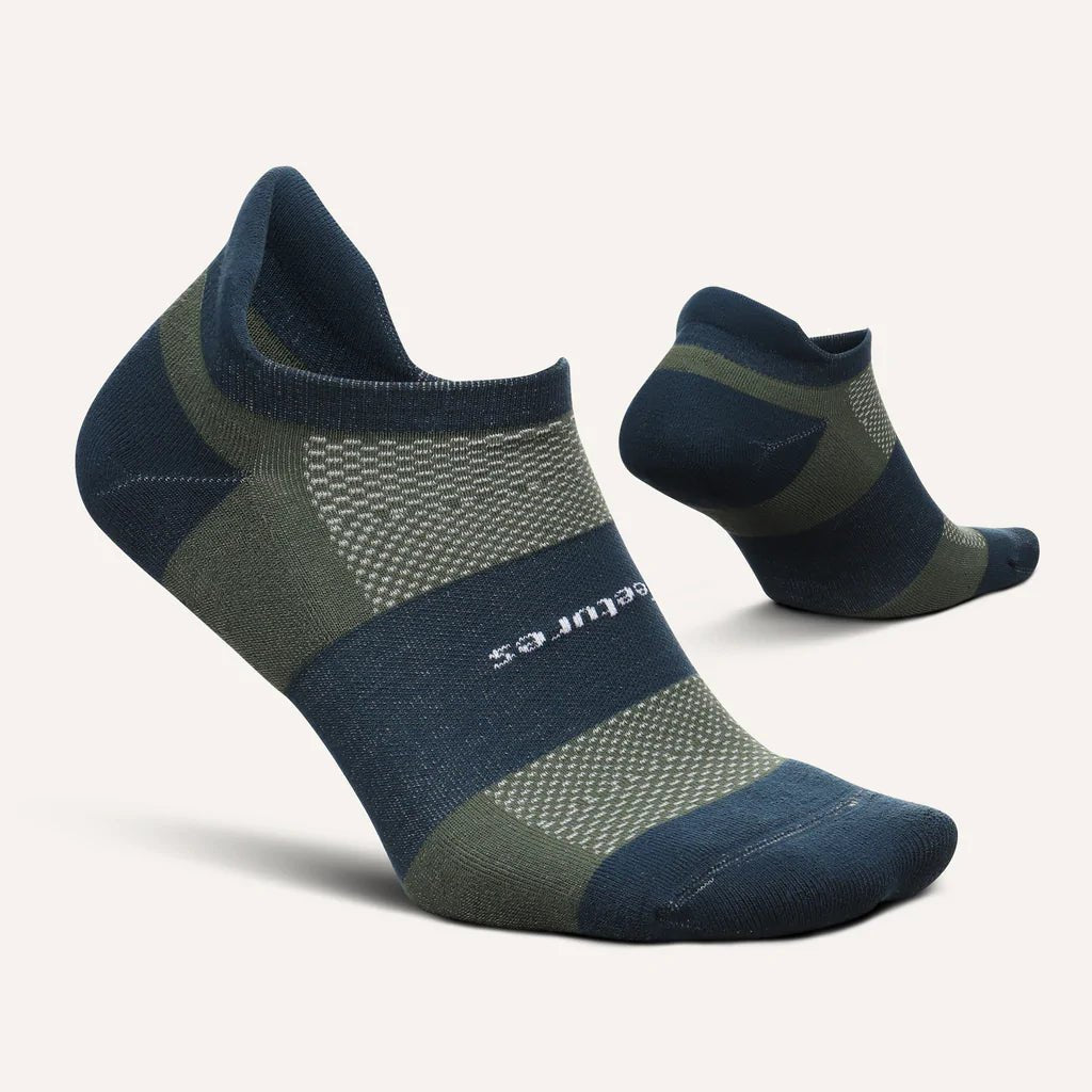 Feetures High Performance Cushion No Show Tab Socks Moody Forest