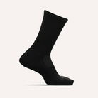 Feetures High Performance Max Cushion Crew Socks - Black