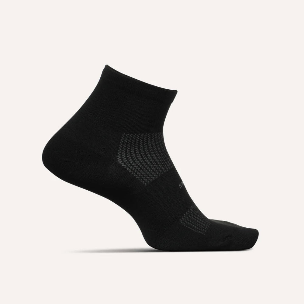 Feetures High Performance Max Cushion Quarter Socks - Black