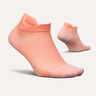 Feetures Plantar Fasciitis Relief Sock Light Cushion No Show Tab - Power Peach