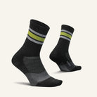 Feetures Trail Max Cushion Mini Crew Socks - Trail Blaze Charcoal