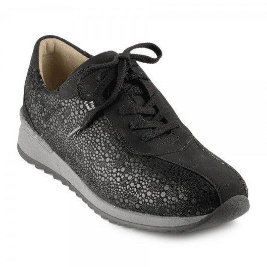 Finn Comfort Women's Melk Comfort Shoes 05059 - Black Stretch