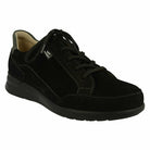 Finn Comfort Women's Prato Walking Shoes 02286 - Black/Carbon Velour