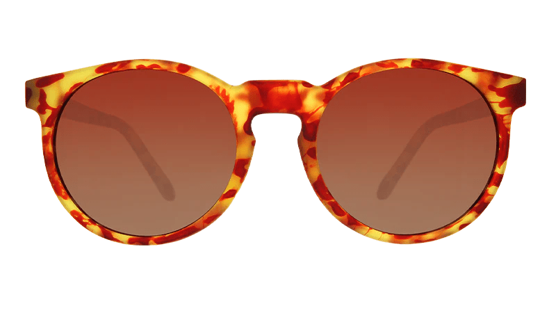 Goodr Circle G Polarized Sunglasses Neon Dreaming - Disco Desert Dust